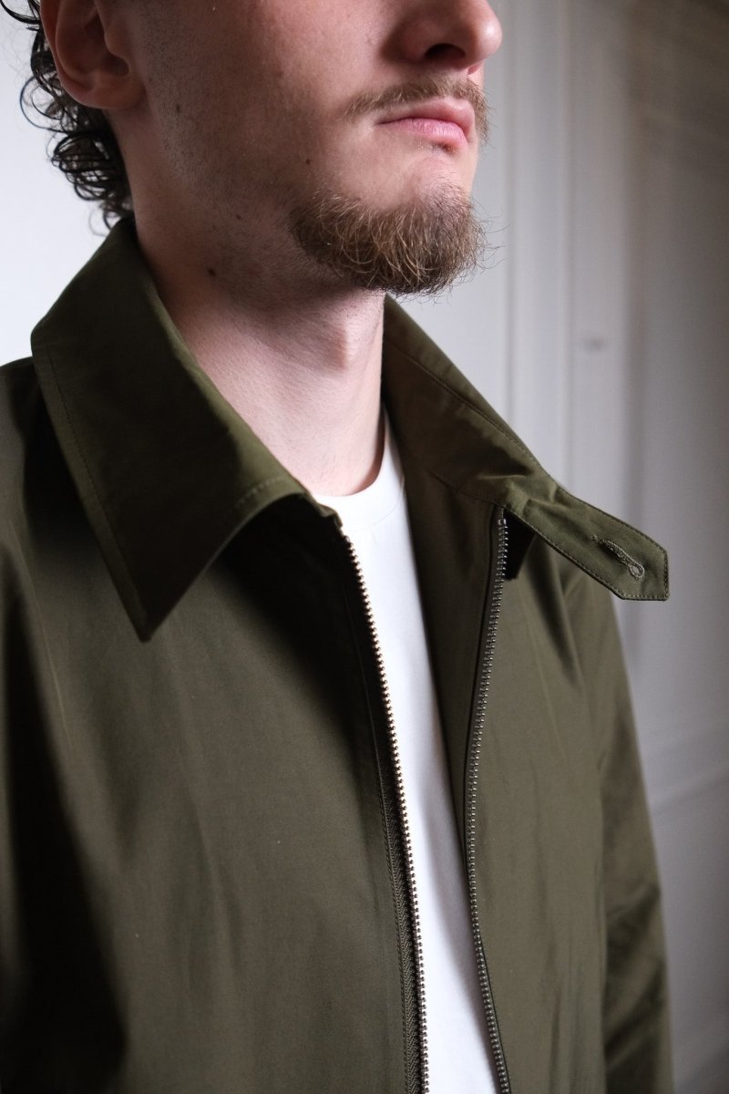 détail col chemise et poches blouson seventies baracuta g18 beech 6