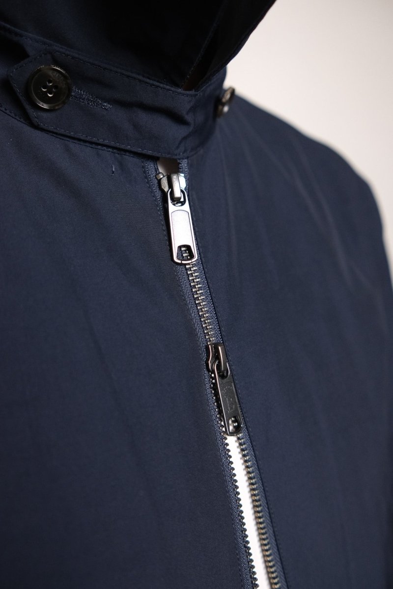 détail col chemise et poches blouson seventies baracuta g18 navy 3