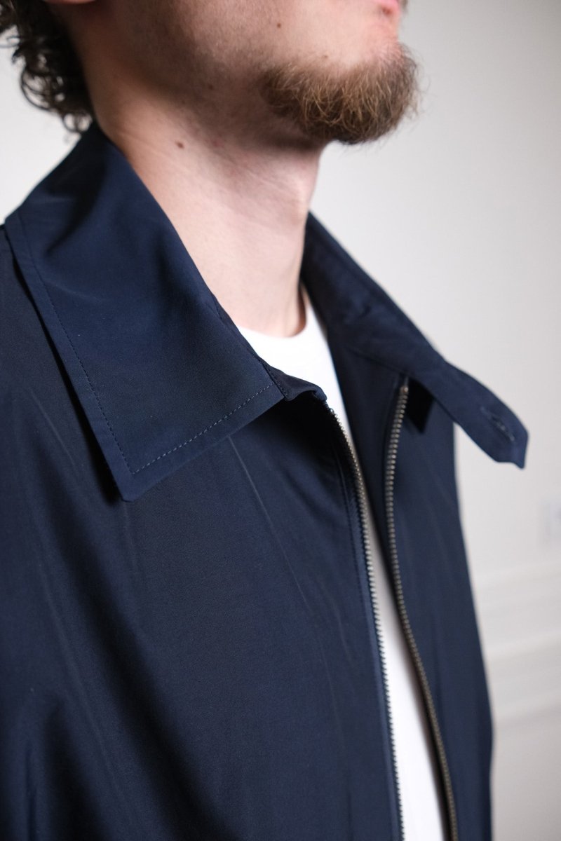 détail col chemise et poches blouson seventies baracuta g18 navy7 — photo 6