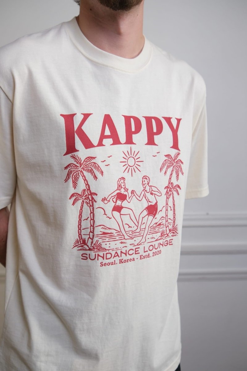 détail graphique sundance kappy sundance lounge half t-shirt cream