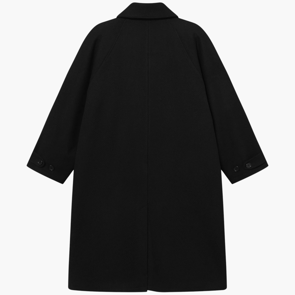 Dase Coat Black Contrast noir contrasté – vêtements homme Rennes – Aura Store Rennes