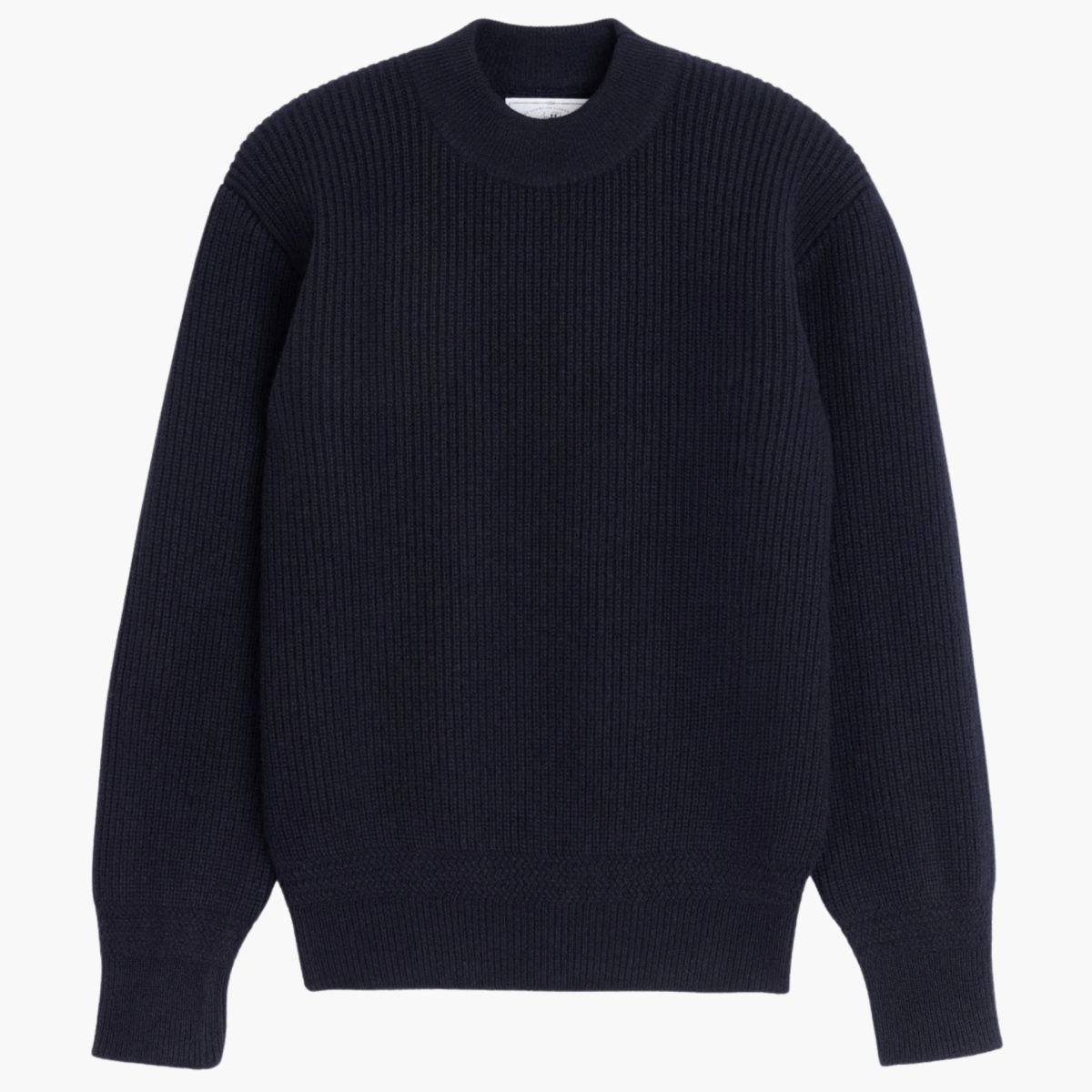 Deck Sweater Navy vue de face – vêtements homme Rennes
