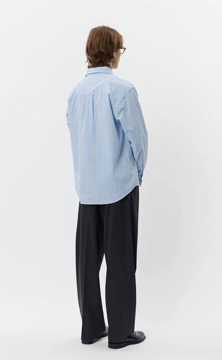 Distant Shirt Finance Stripe vue de dos – boutique homme Rennes