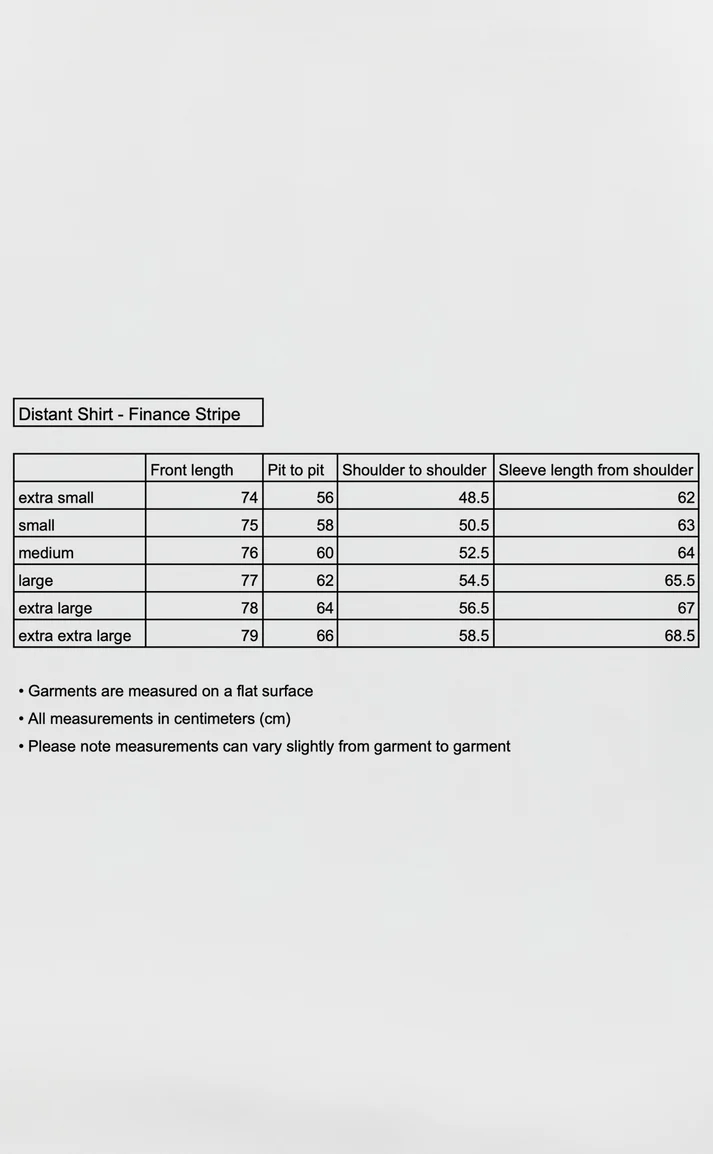 DISTANT SHIRT - Finance Stripe MFPEN