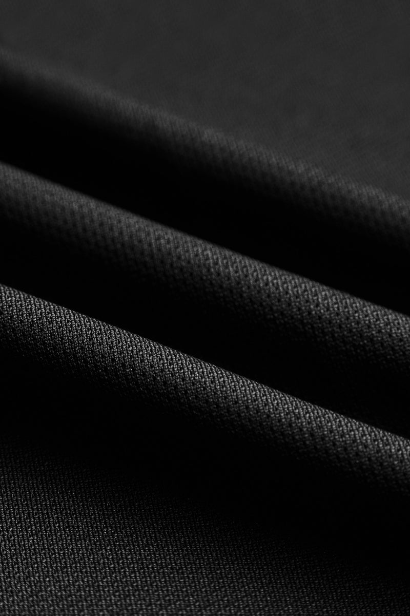 Boxy Compression Training Tee - Black/Black - District Vision - détail tissu