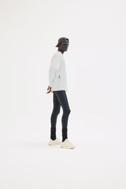 Boxy Compression Training Tee - Lunar White/White - District Vision - vue portée