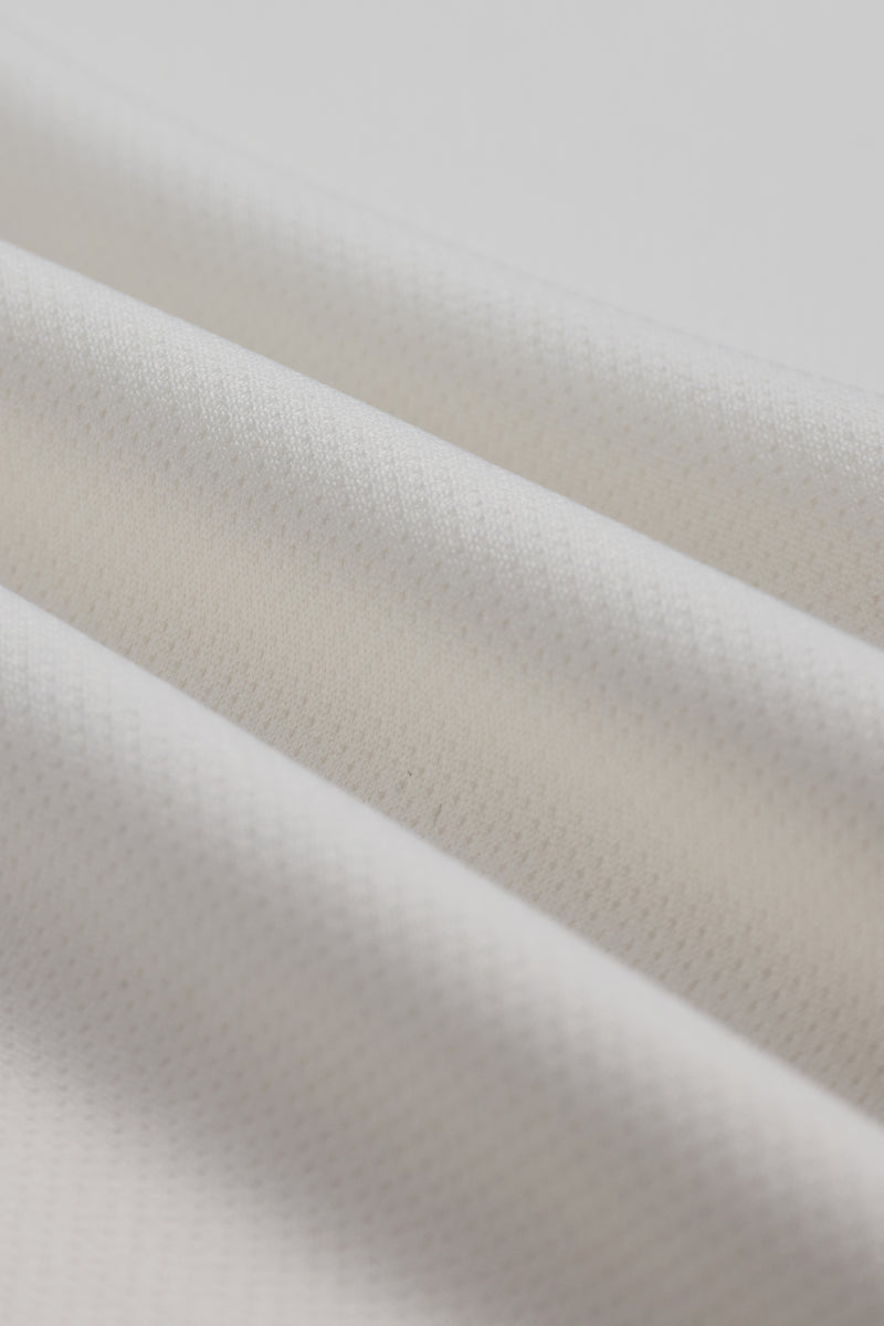 Boxy Compression Training Tee - Lunar White/White - District Vision - détail tissu