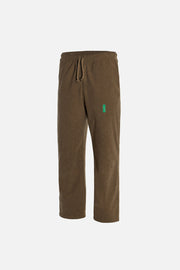 Fleece Track Pants - Melange Brown - District Vision - vue de face