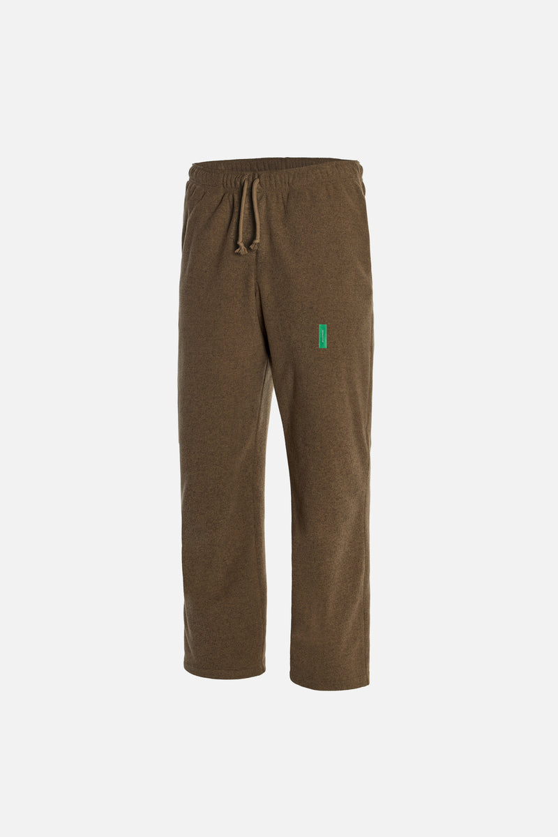 Fleece Track Pants - Melange Brown - District Vision - vue de face