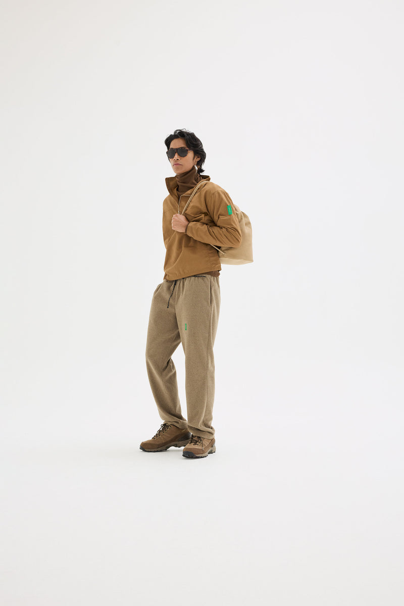 Fleece Track Pants - Melange Brown - District Vision - vue portée