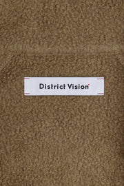 Reverse Brushed Full-Zip Fleece - Melange Brown - District Vision - détail poche
