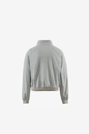 Reverse Brushed Full-Zip Fleece - Melange Grey - District Vision - vue de dos