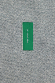 Reverse Brushed Full-Zip Fleece - Melange Grey - District Vision - détail étiquette