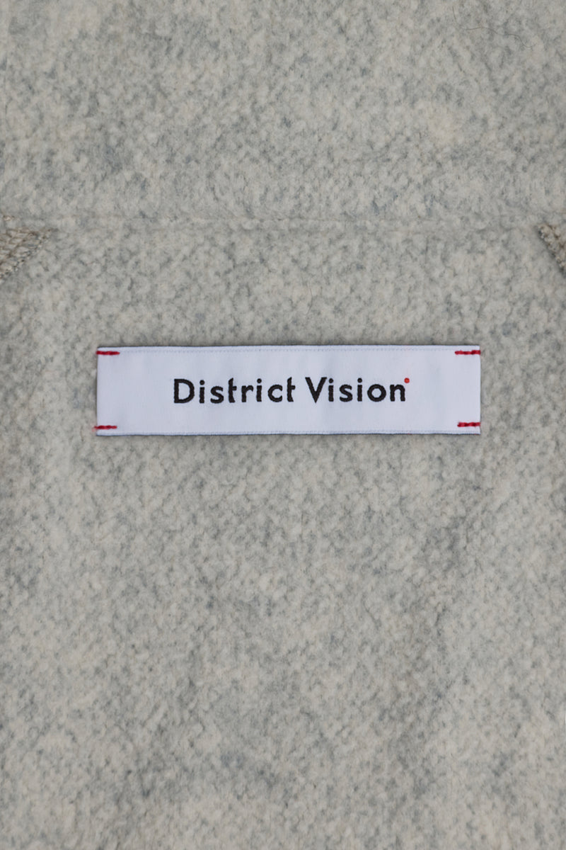Reverse Brushed Full-Zip Fleece - Melange Grey - District Vision - détail poche