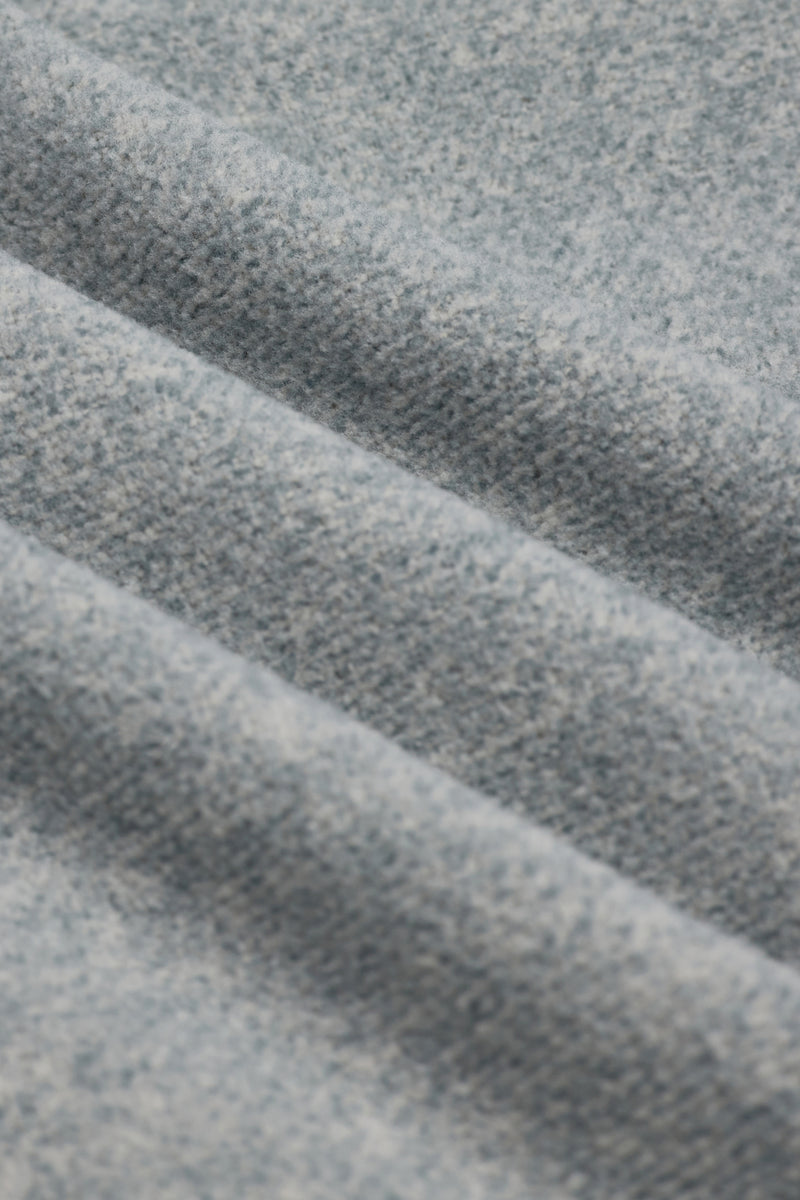 Reverse Brushed Full-Zip Fleece - Melange Grey - District Vision - détail polaire