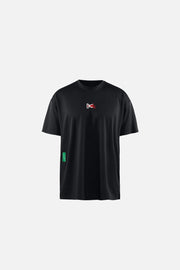 Short Sleeve Boxy Training Tee - Black Flame - District Vision - vue de face