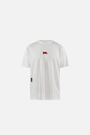 Short Sleeve Boxy Training Tee - Lunar White Flame - District Vision - vue de face
