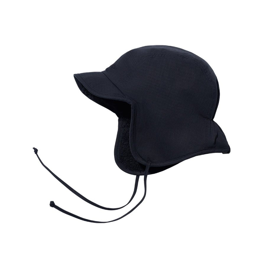 Kappy Ripstop Reversible Trooper Hat Black - Aura Store