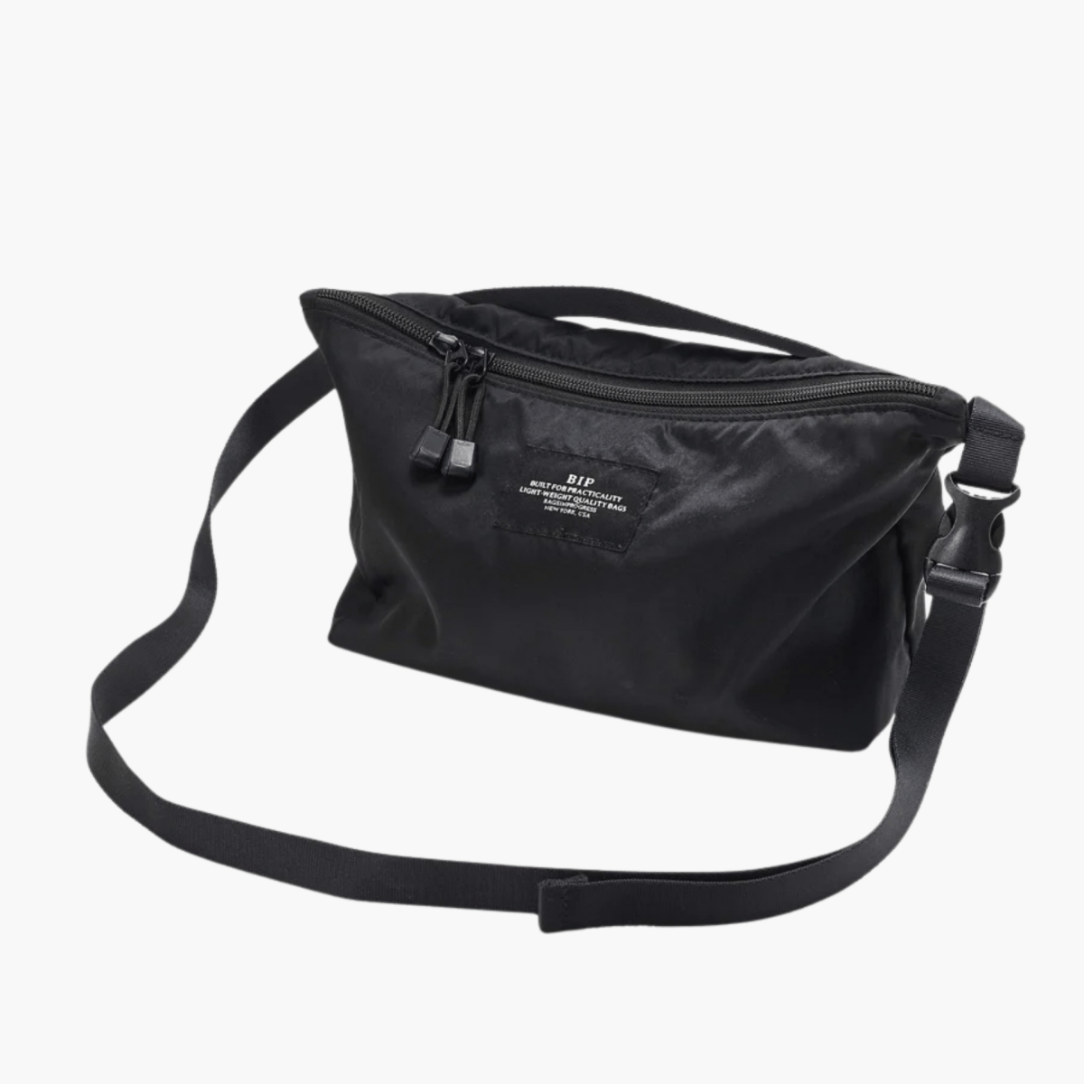 Fannypack Crossbody Black vue de face – accessoires homme Rennes
