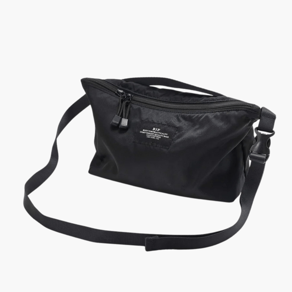 Fannypack Crossbody Black vue de face – accessoires homme Rennes