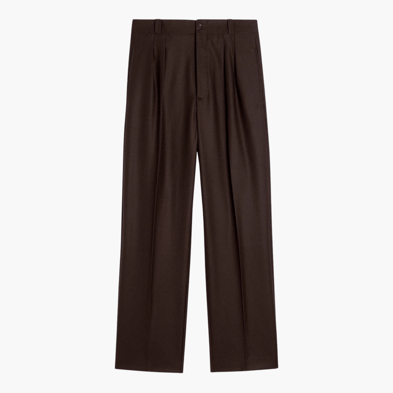 Détail French Military Pants Marron Foncé – boutique homme Rennes – Aura Store