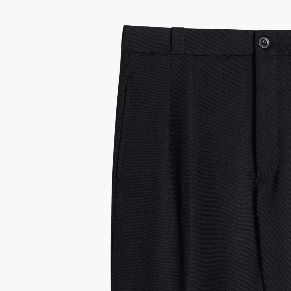 French Military Pants Noir gabardine laine – vêtements homme Rennes – Aura Store Rennes