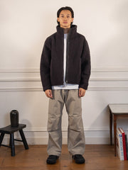 Deep Pile Fleece Jacket - ESPRESSO - Goldwin - vue portée en pied