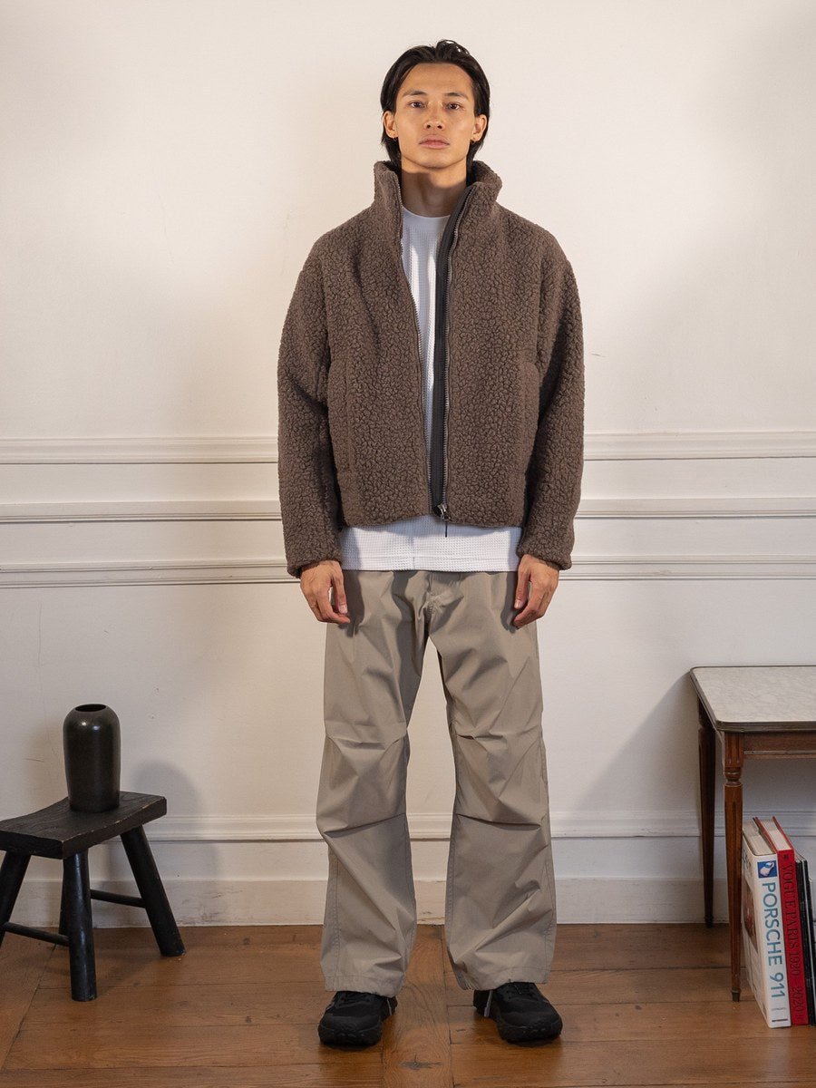 Deep Pile Fleece Jacket - MOREL - Goldwin - vue portée en pied