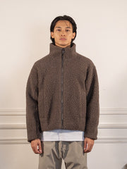 Deep Pile Fleece Jacket - MOREL - Goldwin - vue de face portée, veste fermée