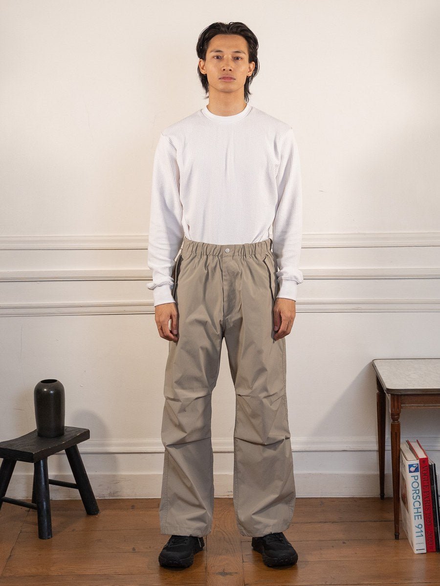 Field Pants - WOODY BEIGE - Goldwin - vue portée en pied