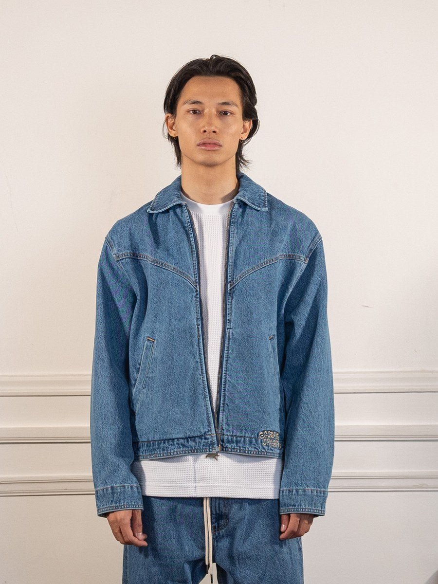 Legacy Indigo Jacket - Goodies Sportive - vue de face portée