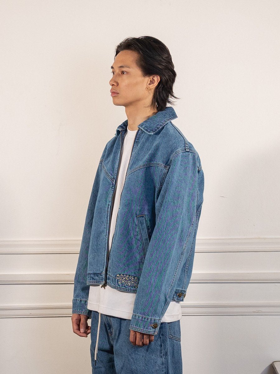 Legacy Indigo Jacket - Goodies Sportive - vue de profil portée