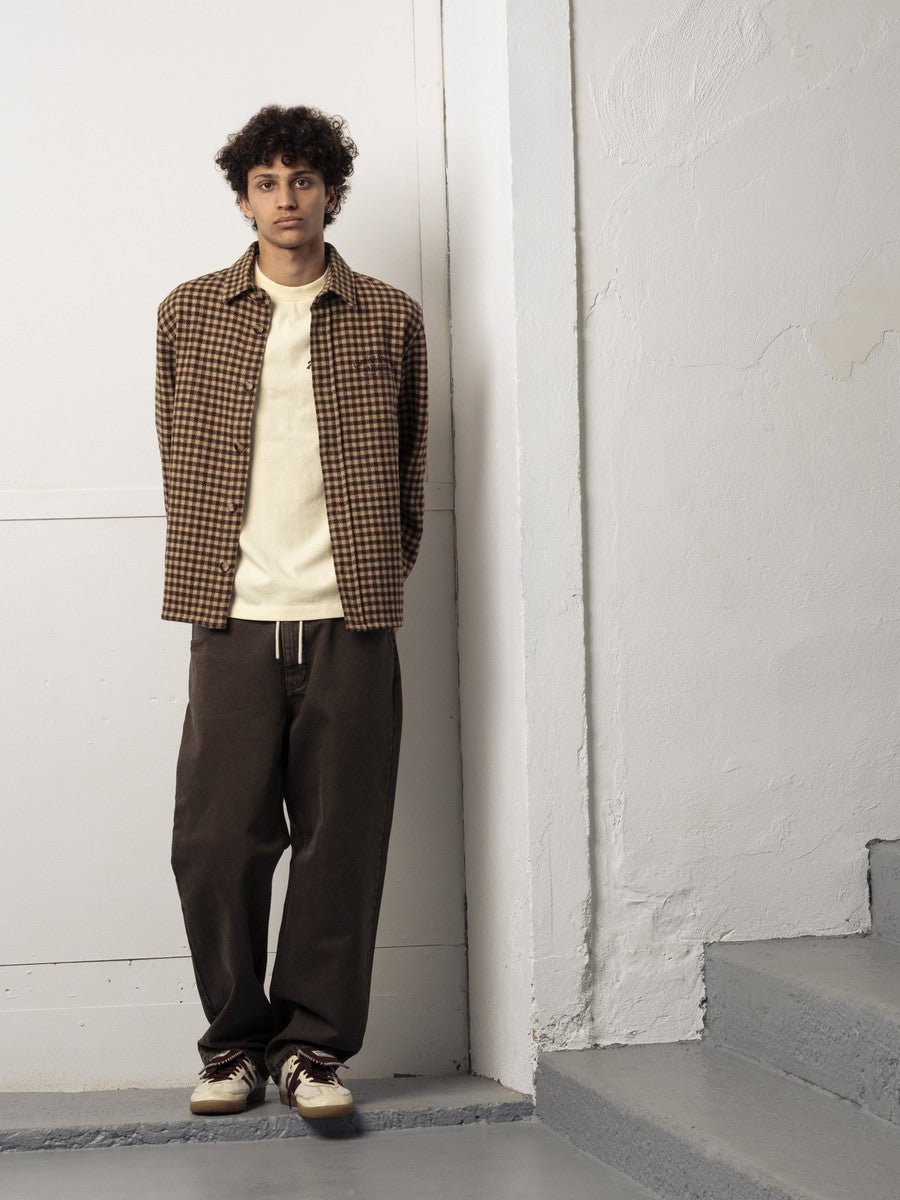 Goodies Sportive Hunter Checks Brown Shirt porté de face