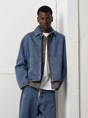 Goodies Sportive Legacy Indigo Jacket porté de face