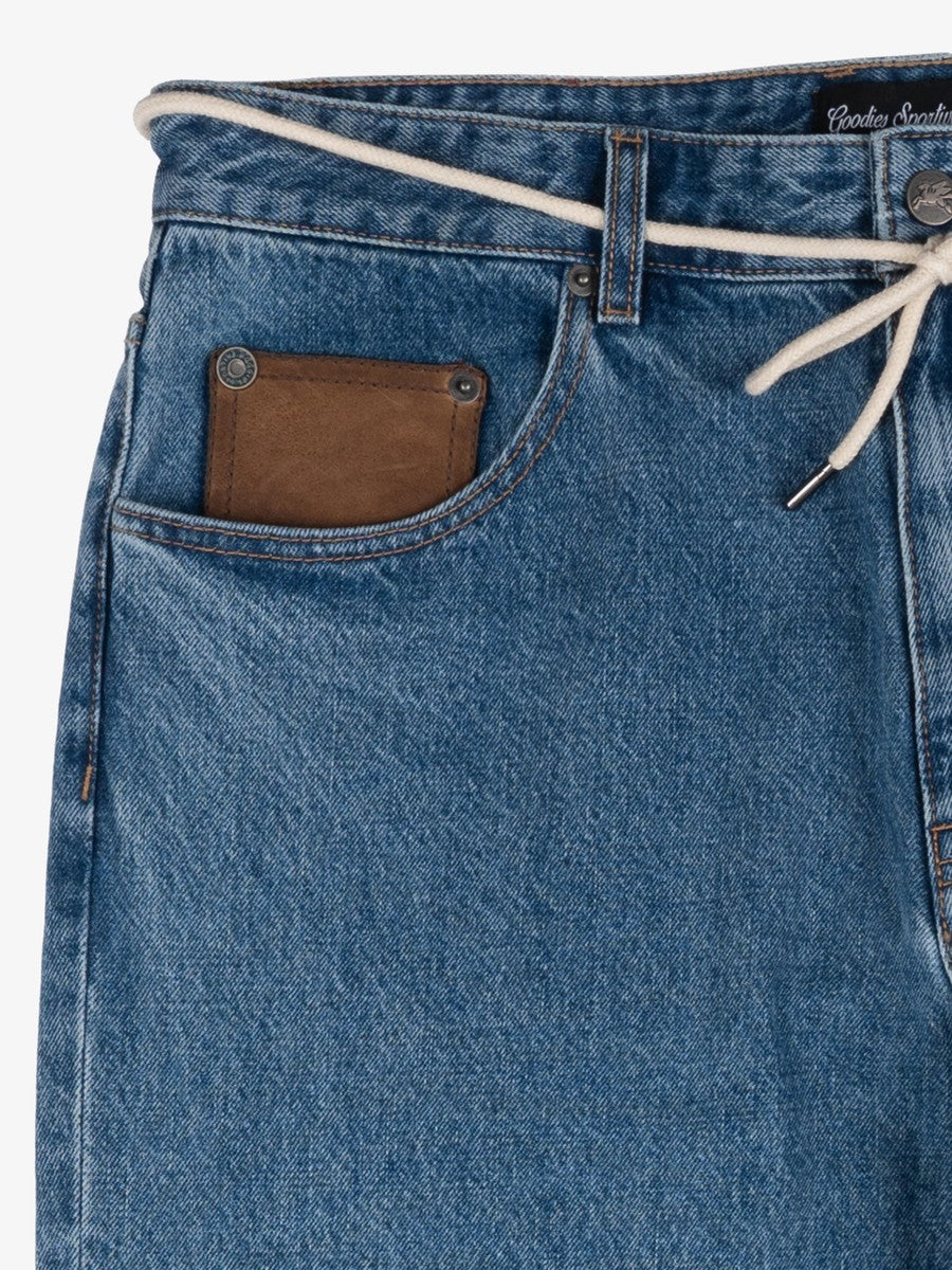 Goodies Sportive Legacy Indigo Pants détail poche avant et cordon