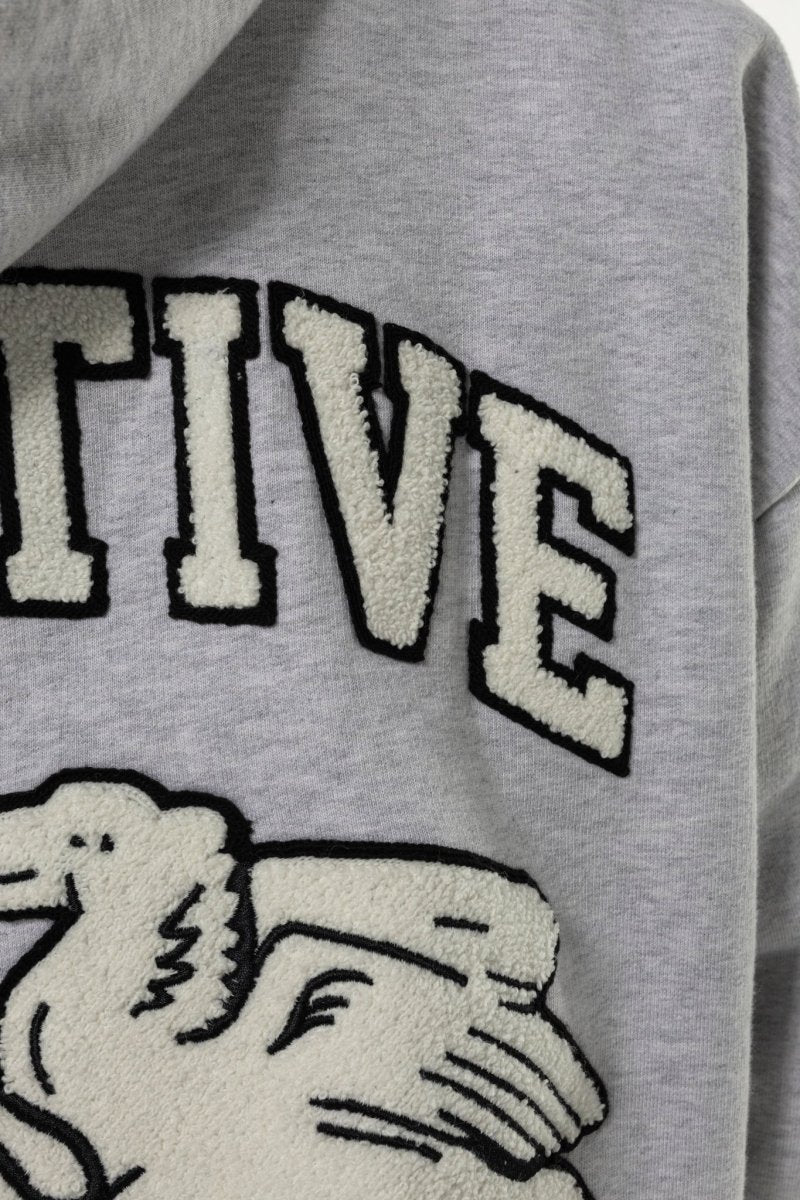 Détail logo discret Aspen Hoodie – Goodies Sportives Rennes