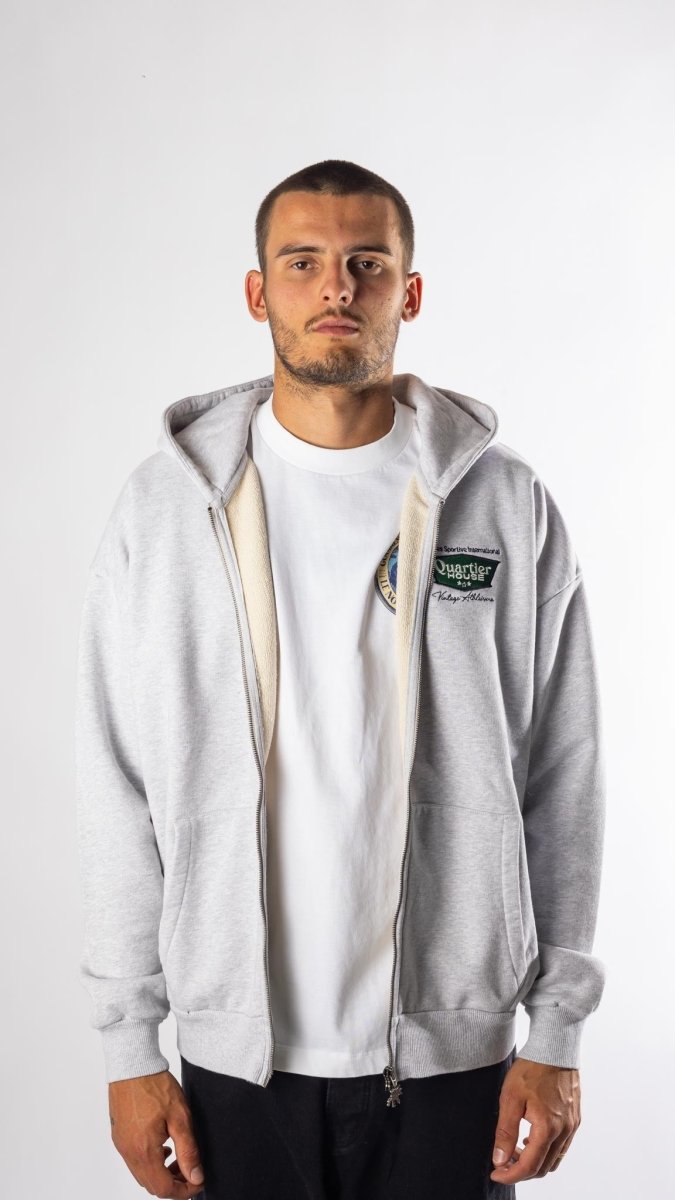 Aspen Zip Hoodie vue de face – vêtements homme Rennes