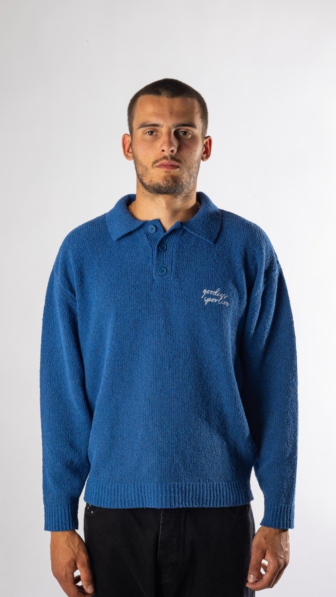 Blue Cactus Polo vue de face – vêtements homme Rennes