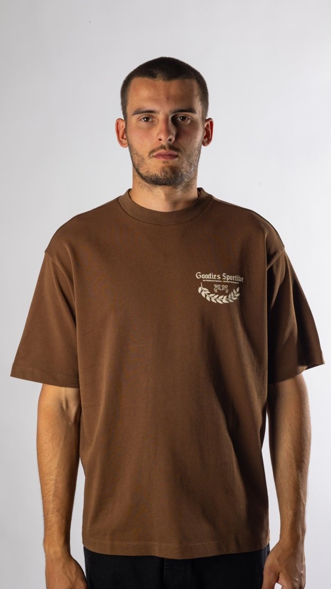 Caesar Brown Tee vue de face – vêtements homme Rennes