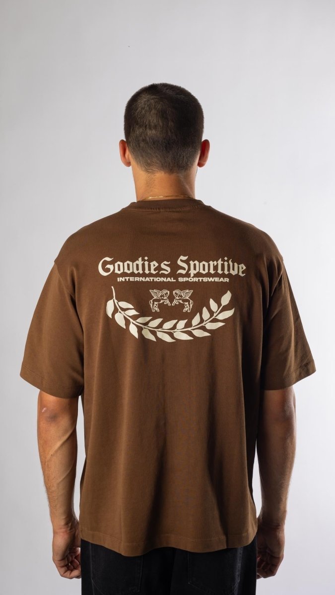 Caesar Brown Tee vue de dos – Aura Store Rennes