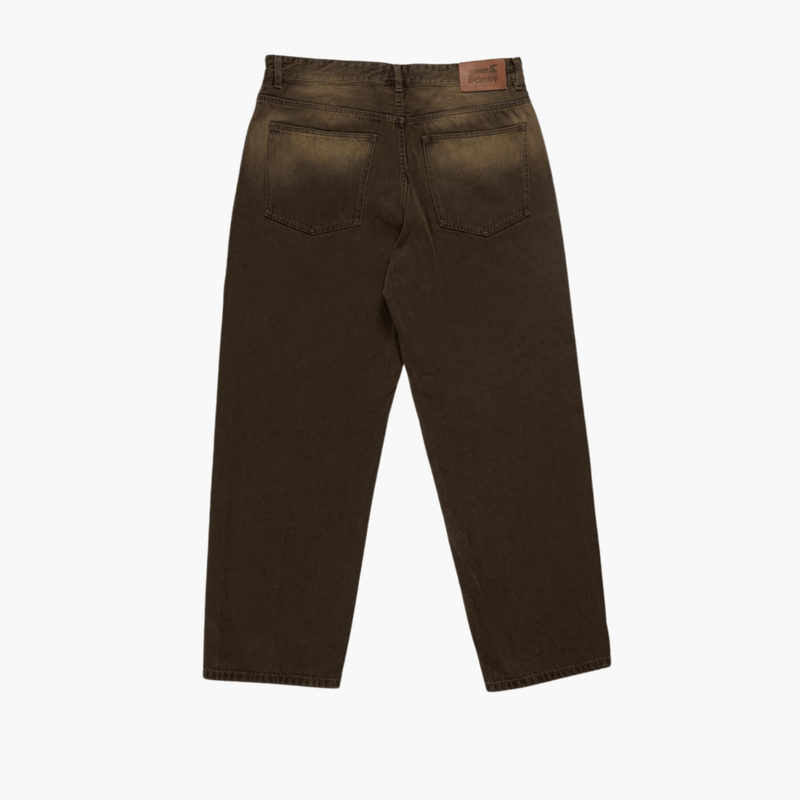 Tobacco Wide Leg Pants vue de dos – Aura Store Rennes