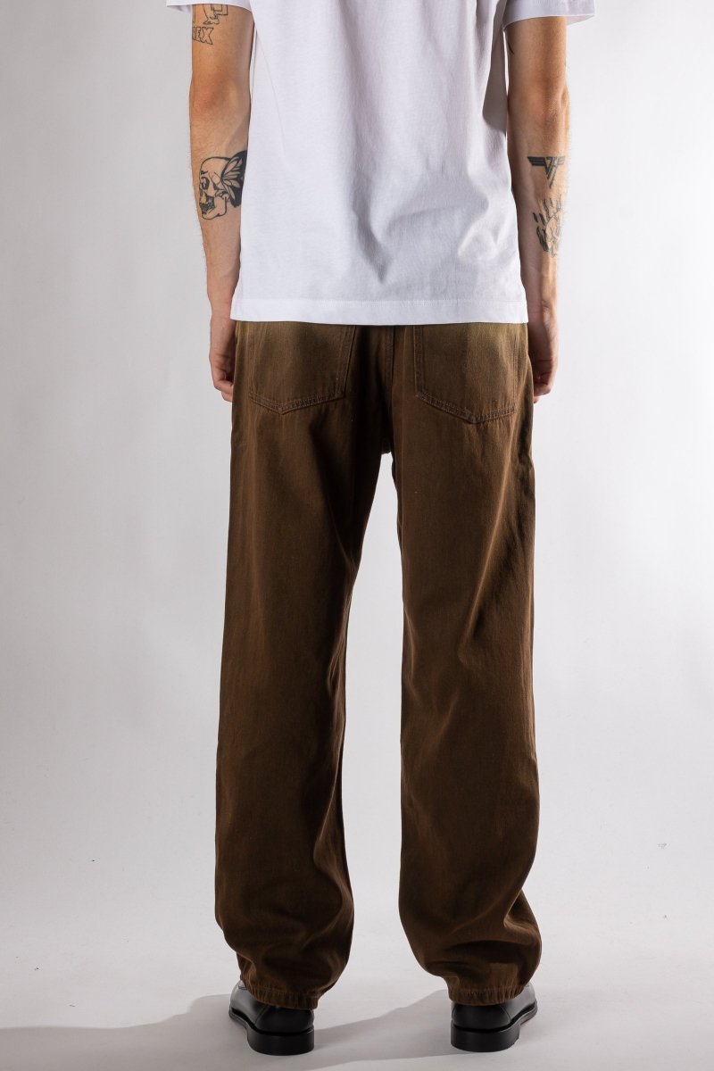 Tobacco Wide Leg Pants vue de dos – Aura Store Rennes