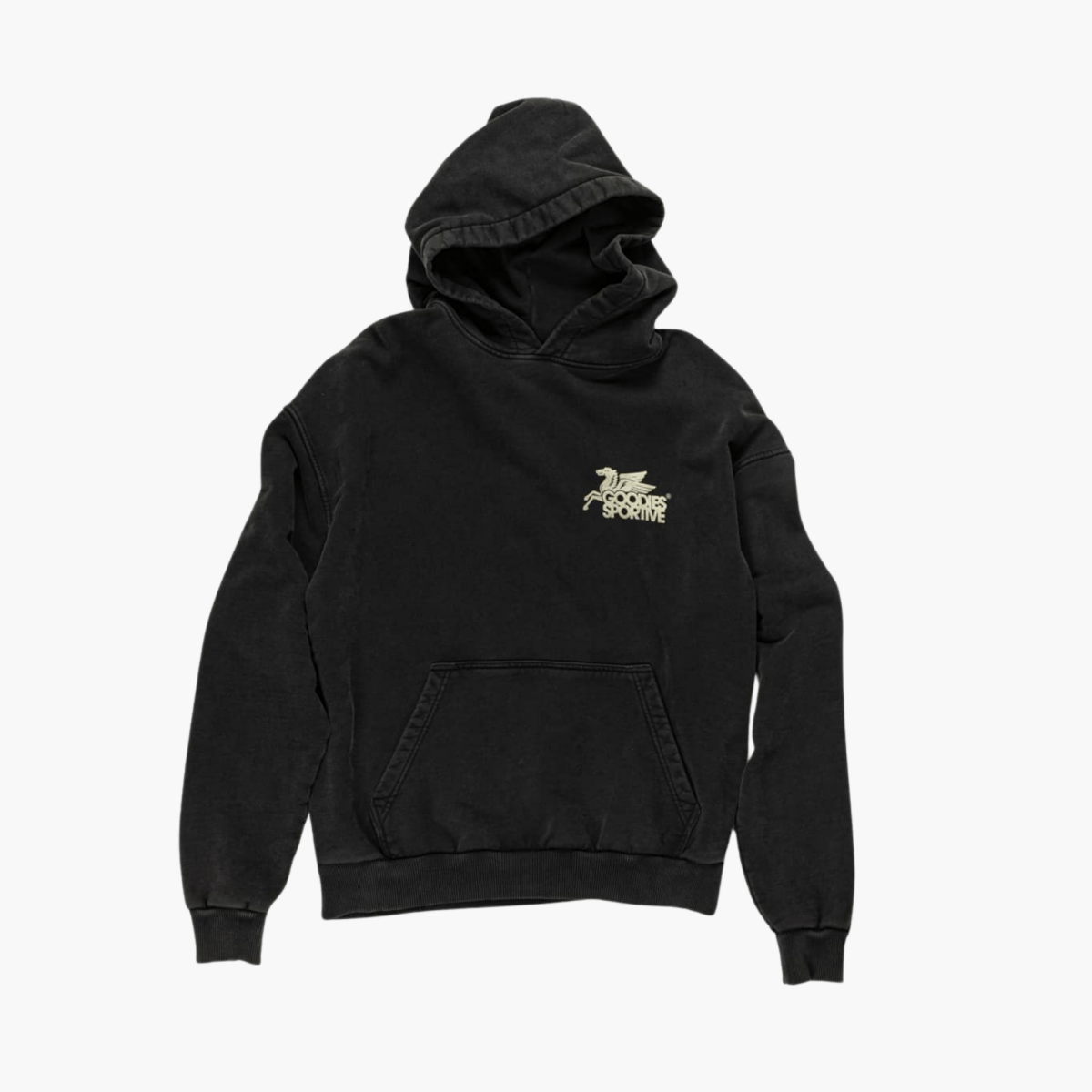 Hoodie Pegasus noir vintage Goodies Sportives – boutique mode Rennes — photo 1