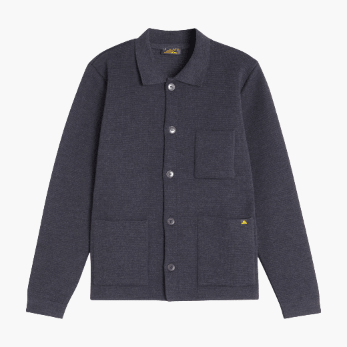 Guino Work Cardigan Grey Le Mont Saint Michel porté – vêtements homme Rennes – Aura Store — photo 1