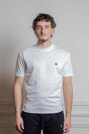hdv t-shirt pot de miel blanc coton biologique 250g col épais structuré