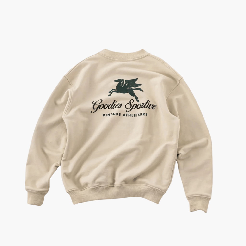 550G Premium Hummus Crewneck vue de dos – Aura Store Rennes