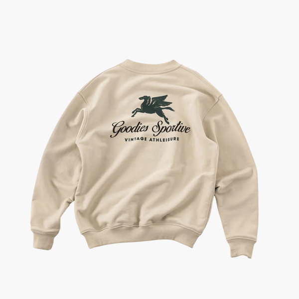 550G Premium Hummus Crewneck vue de dos – Aura Store Rennes