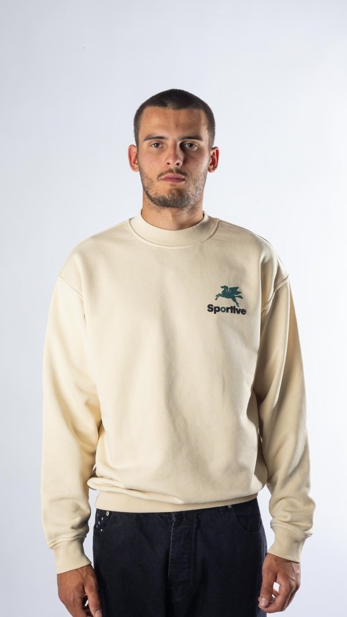 550G Premium Hummus Crewneck vue de face – vêtements homme Rennes