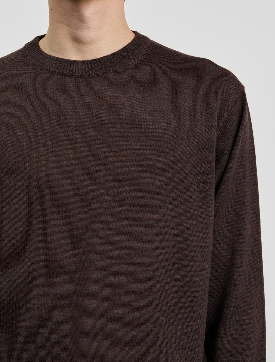 ANOTHER SWEATER 5.0, BROWN MELANGE Another Aspect