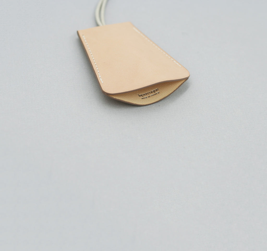 Bell Key-Holder Natural Vegetable Calf Leather - Aura